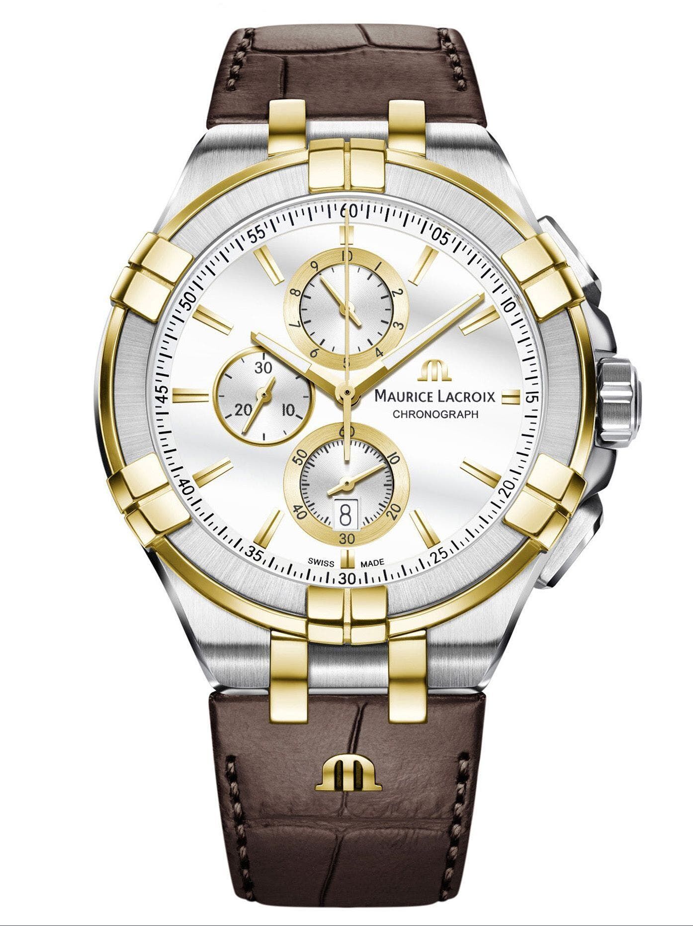ai1018_pvy11_132_1 Maurice Lacroix Aikon Chronograph Date Men's Watch AI1018-PVY11-132-1