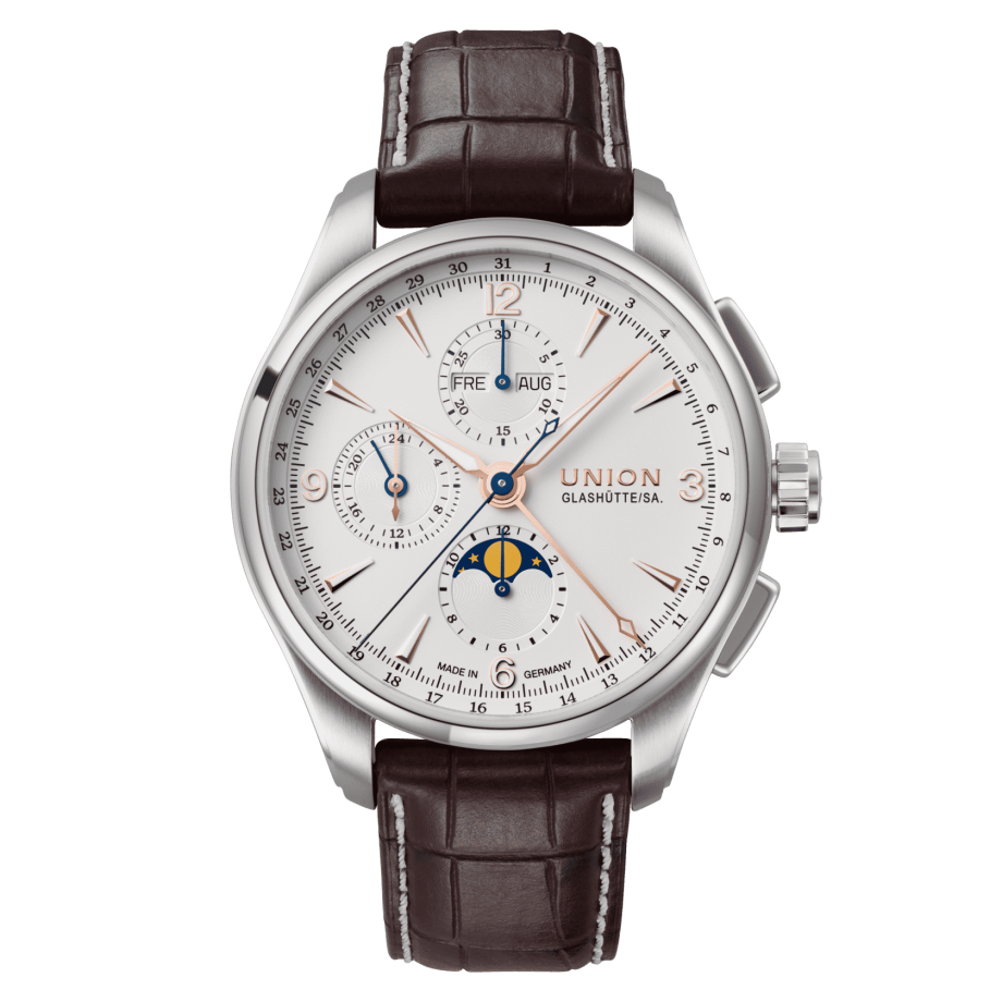 D014-425-16-017-01_00_front Union Glashütte Belisar Chronograph Moon Phase Men's Watch D014.425.16.017.01