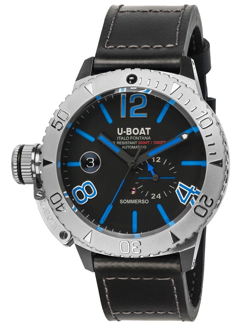 U-BOAT Herren Uhr SOMMERSO BLUE 9014