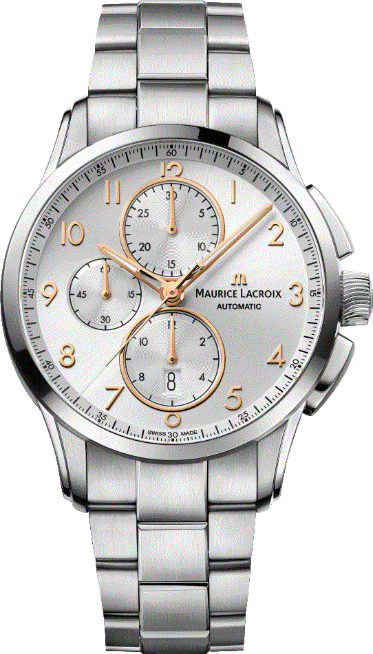 Maurice Lacroix Pontos Chronograph Date Men's Watch PT6388-SS002-220-1 Maurice Lacroix Pontos Chronograph Date Men's Watch PT6388-SS002-220-1