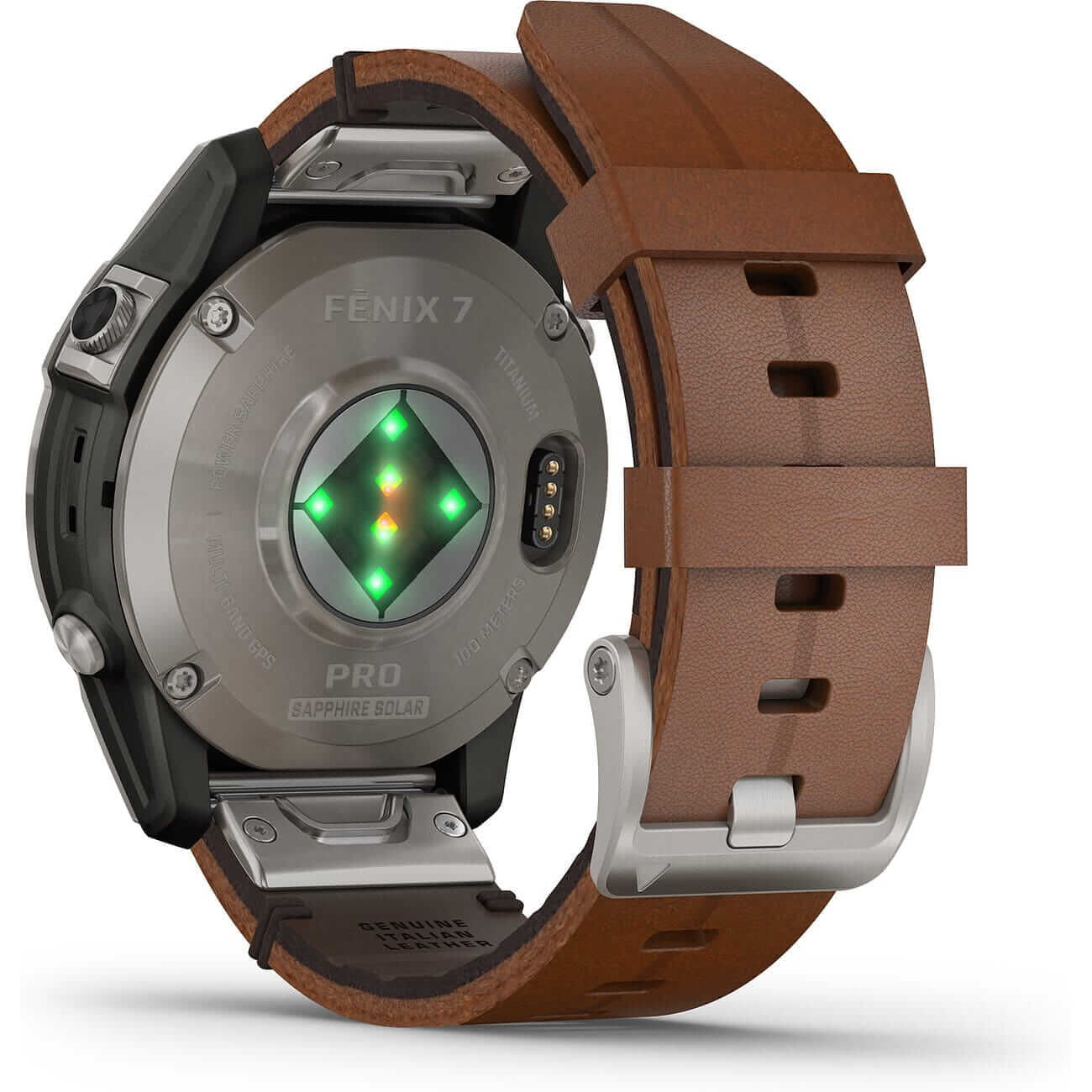 88786289_4 Garmin fēnix® 7 Pro Sapphire Solar Graphite Titanium with leather strap and silicone strap 010-02777-30