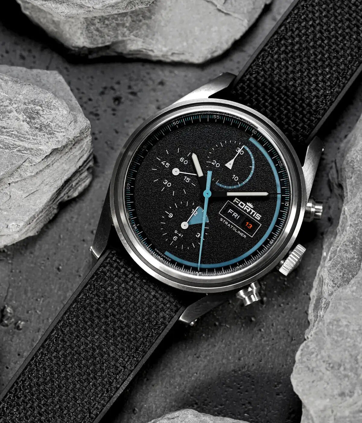 Fortis Stratoliner Gravity Black Herrenuhr F2340018