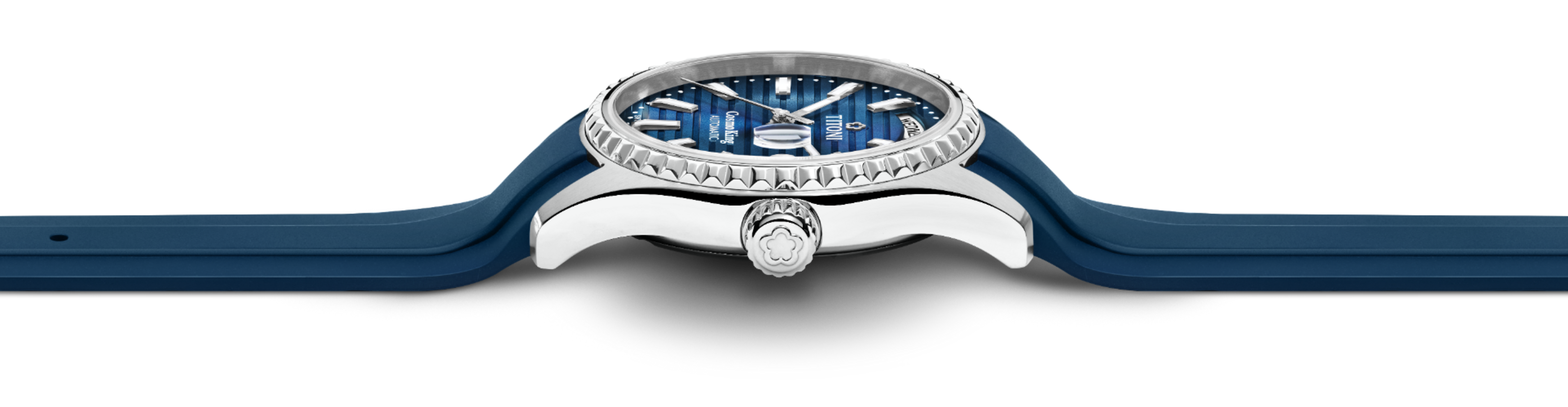 Titoni Cosmo King Blau Herrenuhr 797S-RBL-696