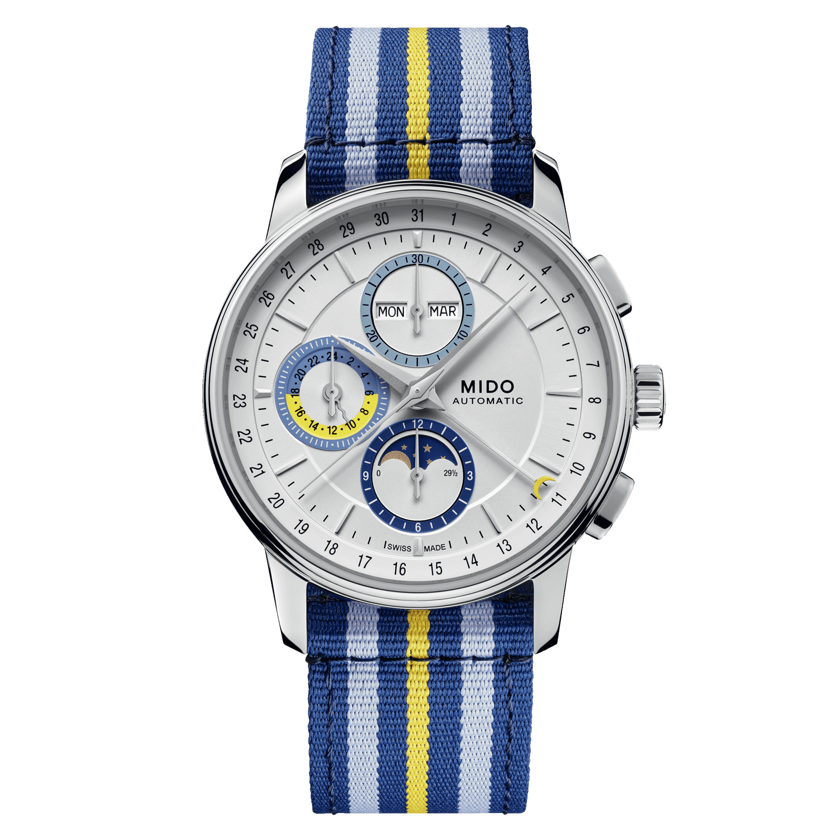 Mido Baroncelli Chronograph Moonphase M027.625.17.031.00 Herrenuhr