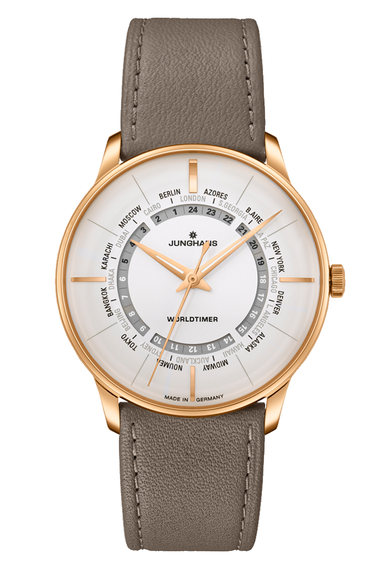 JUNGHANS Meister Worldtimer 027/5012.02 Herrenuhr