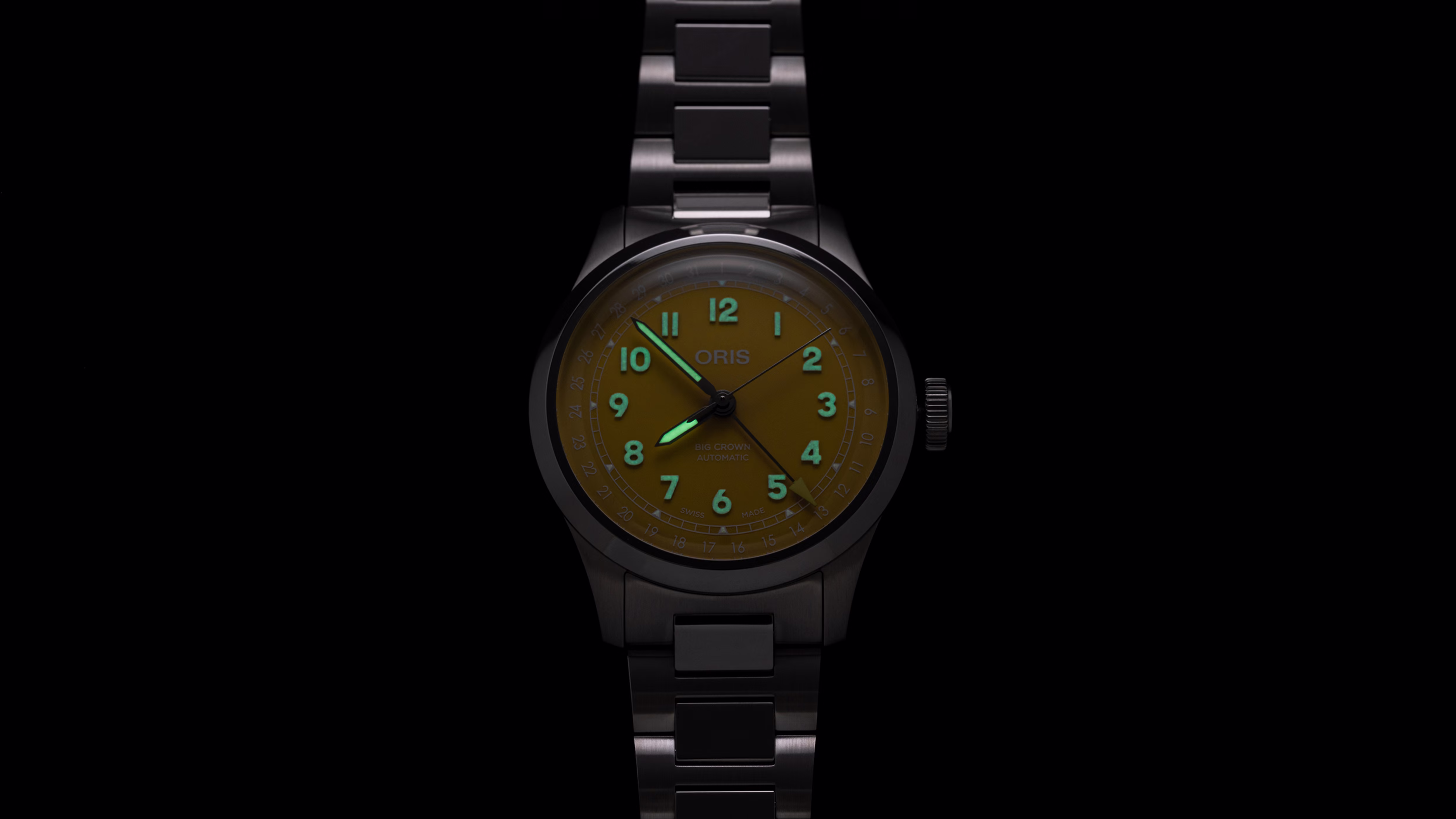 Oris Big Crown Pointer Date 40mm, automatic, stainless steel, yellow men's watch 01 754 7798 4069-07 8 20 06