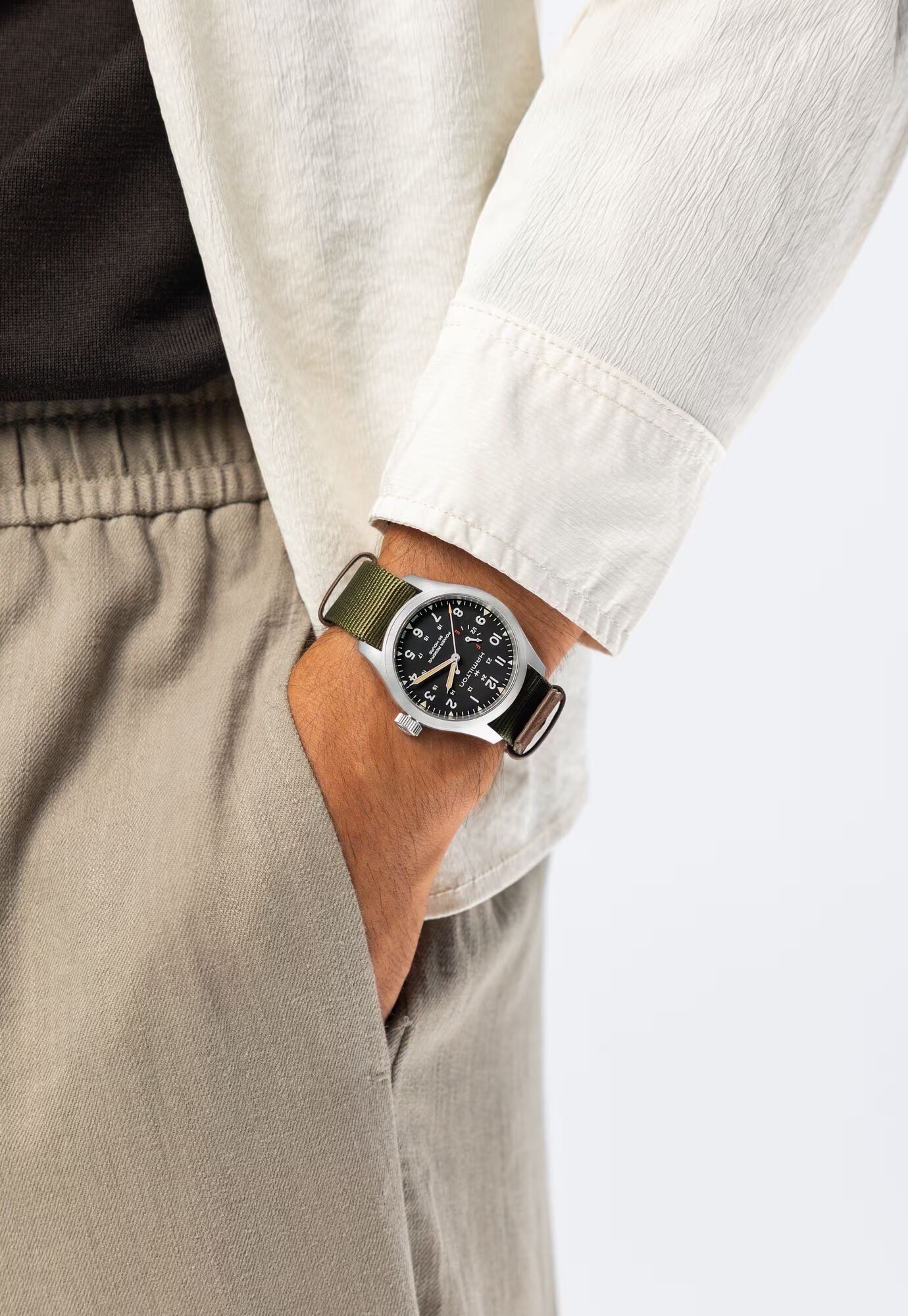 Hamilton KHAKI FIELD MECHANICAL POWER RESERVE 40MM Herrenuhr H69509930