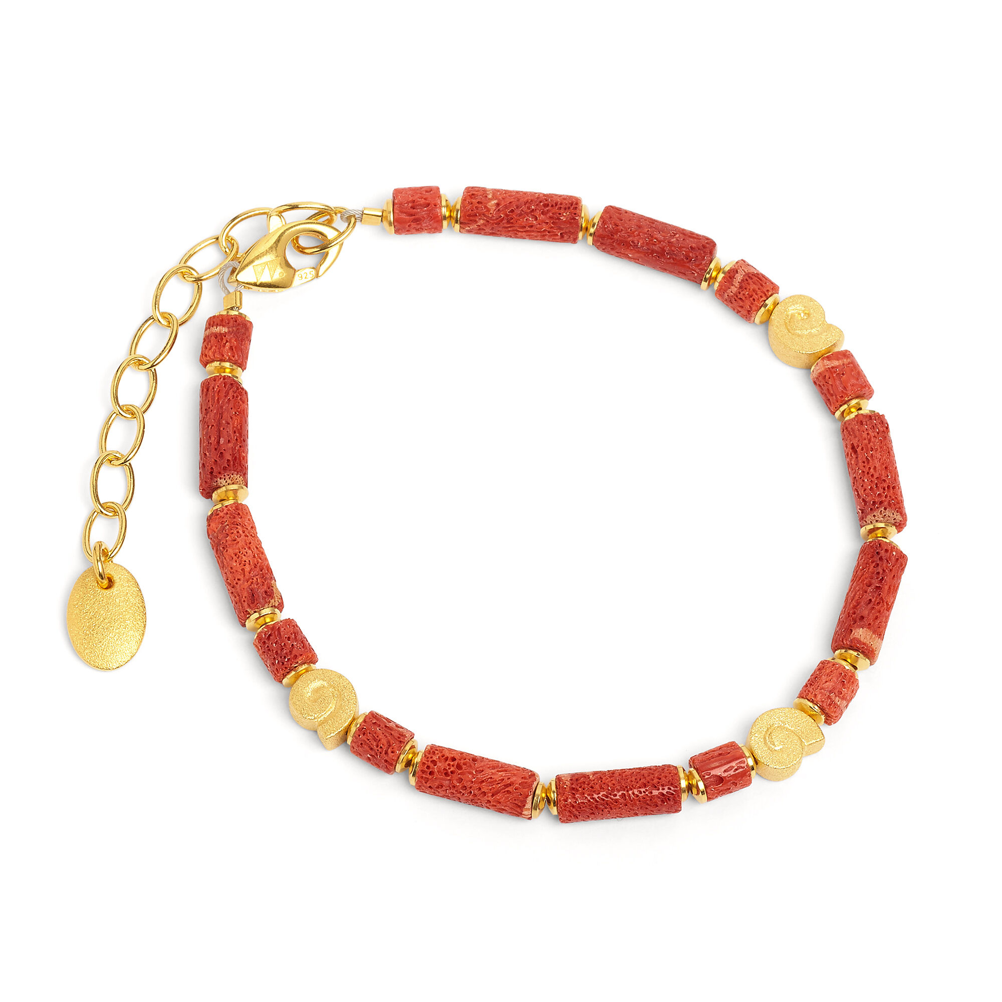 Bernd Wolf Marie Armketten Wurzelkoralle 925er Sterlingsilber