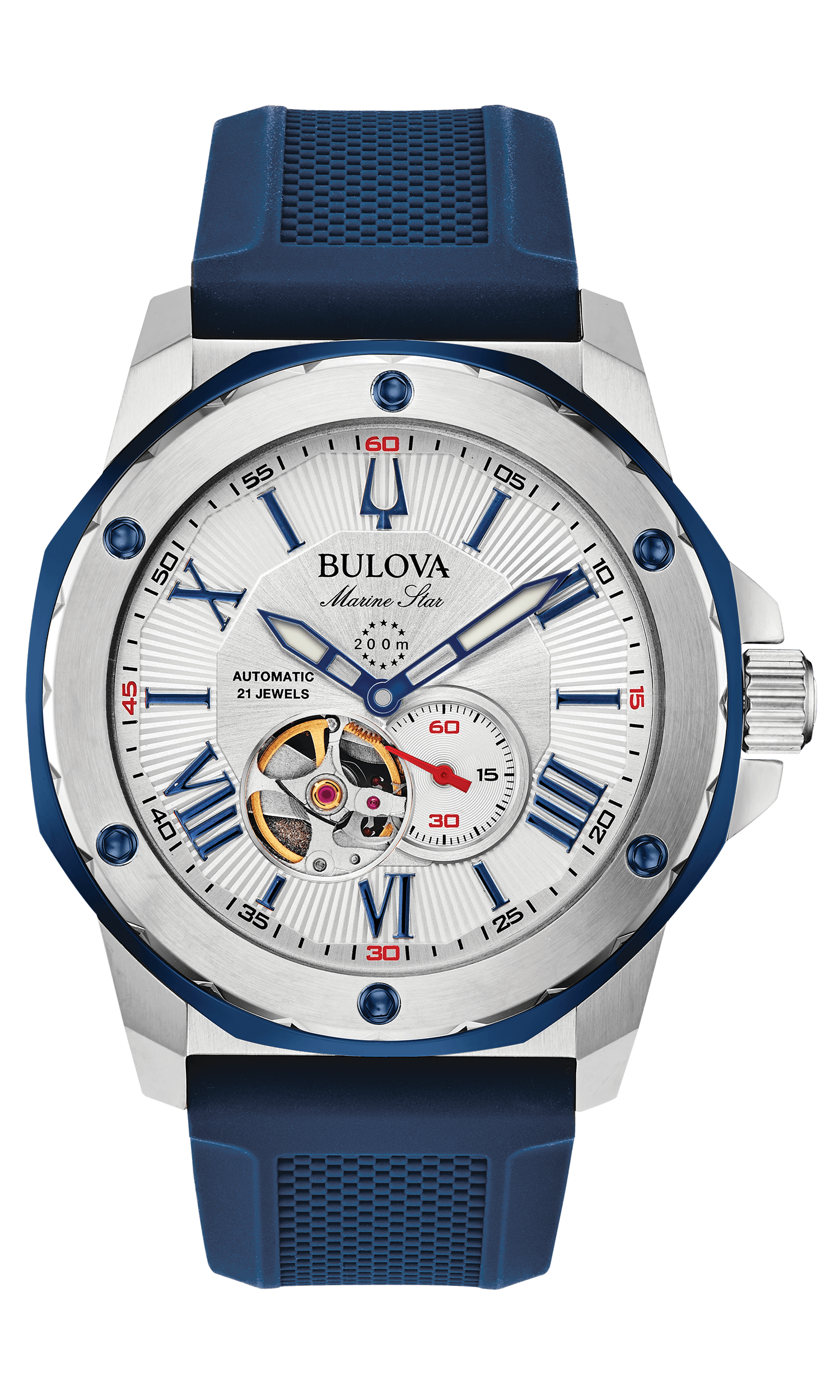 98A225_Bulova_MarineStar-Automatic_Front Bulova Marine Star 98A225 men's watch
