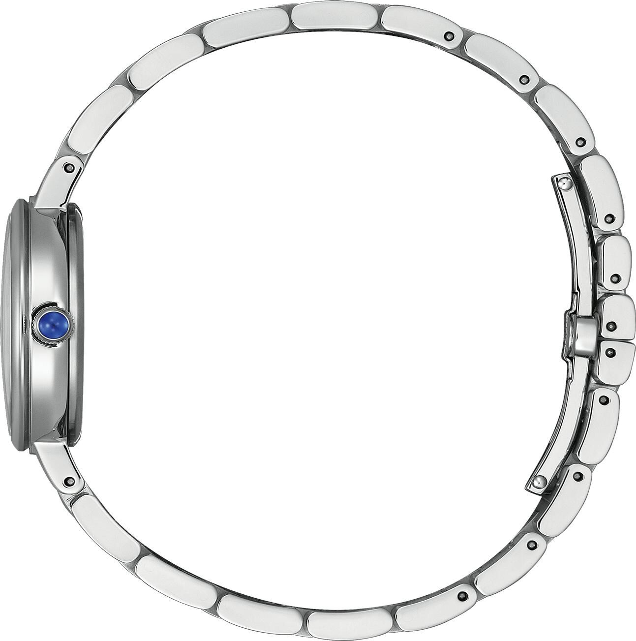 Citizen Analog Quartz, Eco-Drive, Edelstahlband, 27,7 mm Gehäusedurchmesser, Schwarz Damenuhr EM0990-81E