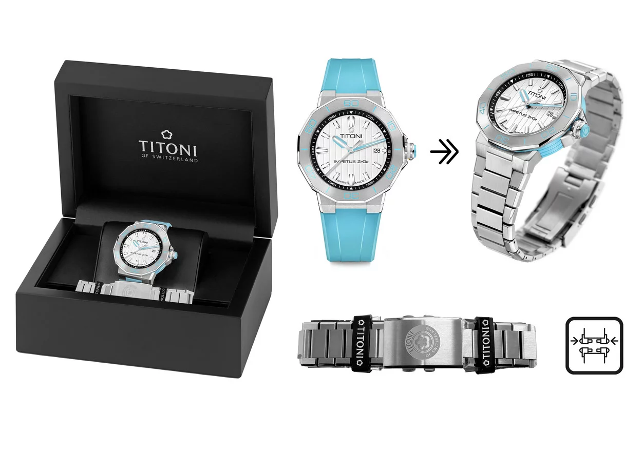 Titoni Impetus Ceramtech Set Herrenuhr 83765 S-AA-711