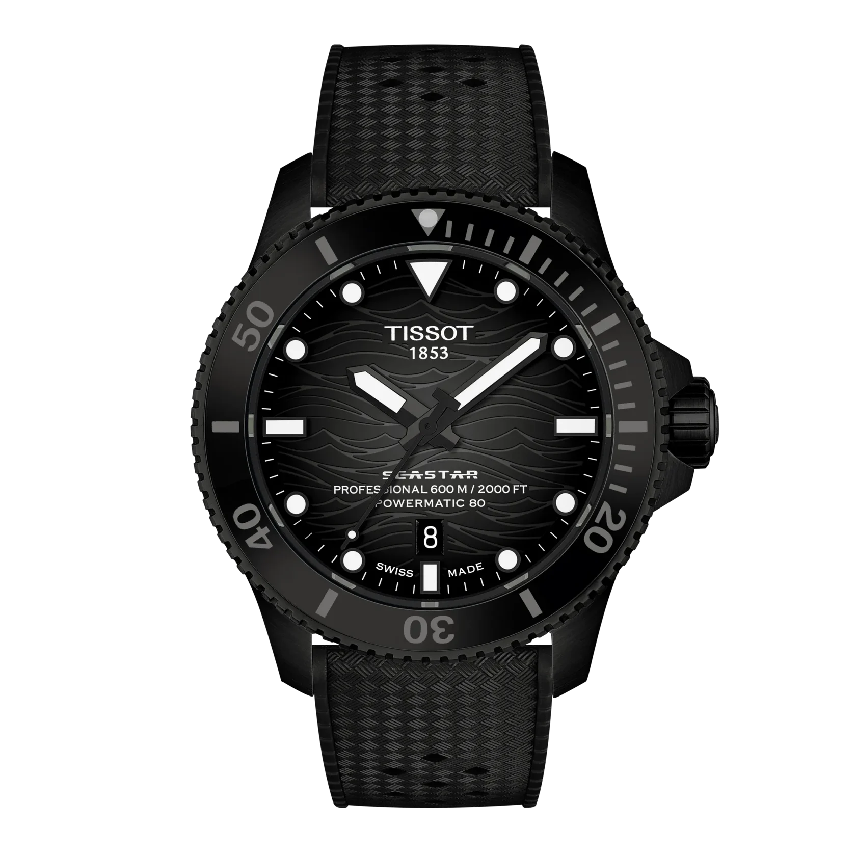Tissot Tissot Seastar 2000 44mm, 80 Stunden Gangreserve, Schweizer Automatikwerk Herrenuhr T120.907.37.051.00