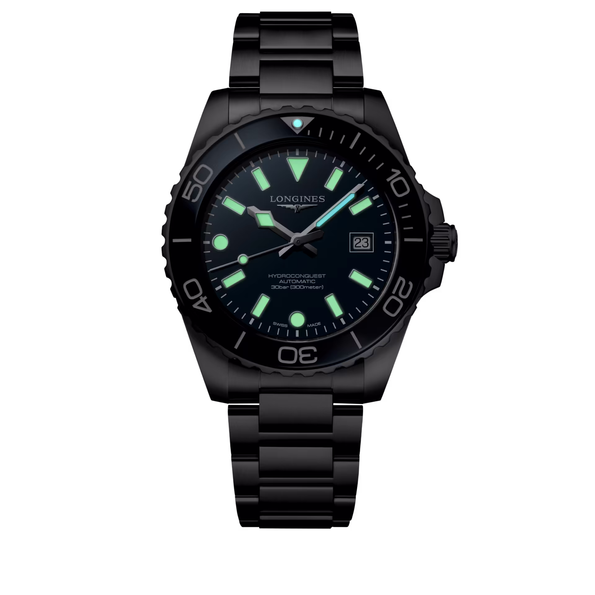 Longines Hydroconquest blau 42mm Automatik Herrenuhr L3.788.4.96.6