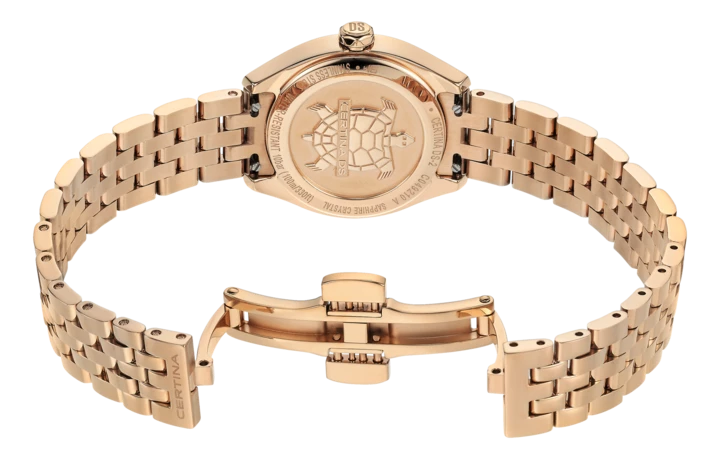 Certina DS-2 Lady Quarz Edelstahl Champagner/Golden, Roségold Damenuhr C049.210.33.026.00