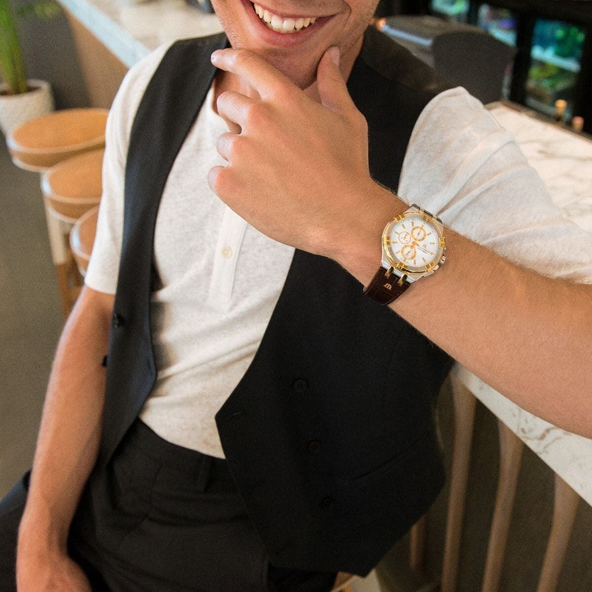 xxx_8146-copy Maurice Lacroix Aikon Chronograph Date Men's Watch AI1018-PVY11-132-1