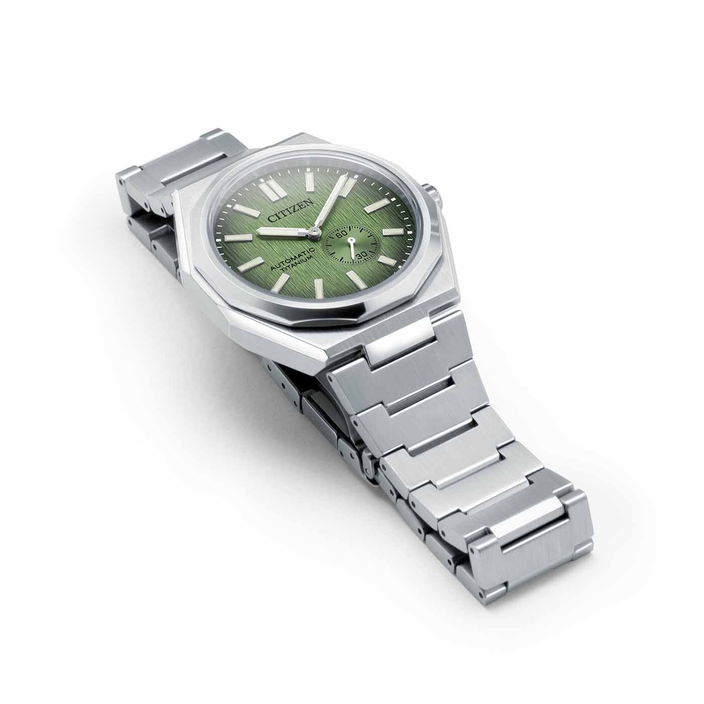 Citizen Super Titanium Zenshin 60 grün Herrenuhr NK5020-58X Citizen Super Titanium Zenshin 60 grün Herrenuhr NK5020-58X
