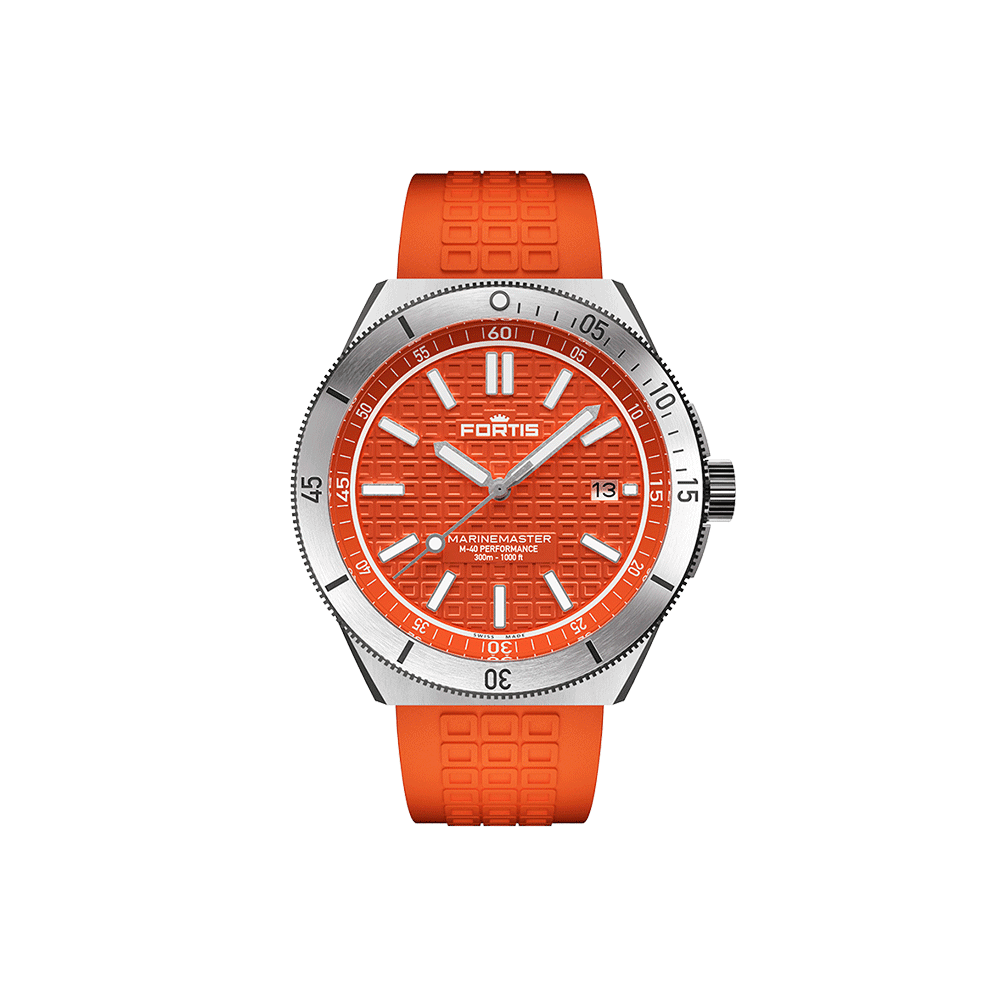 Fortis Marinemaster M-40 Amber Orange Herrenuhr F8120024