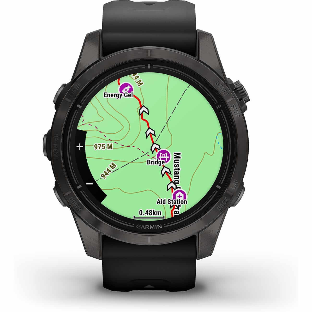 Garmin Epix™ Pro Gen 2 Sapphire 42mm Schwarz/Carbongrau Titan mit Silikon-Armband 010-02802-15