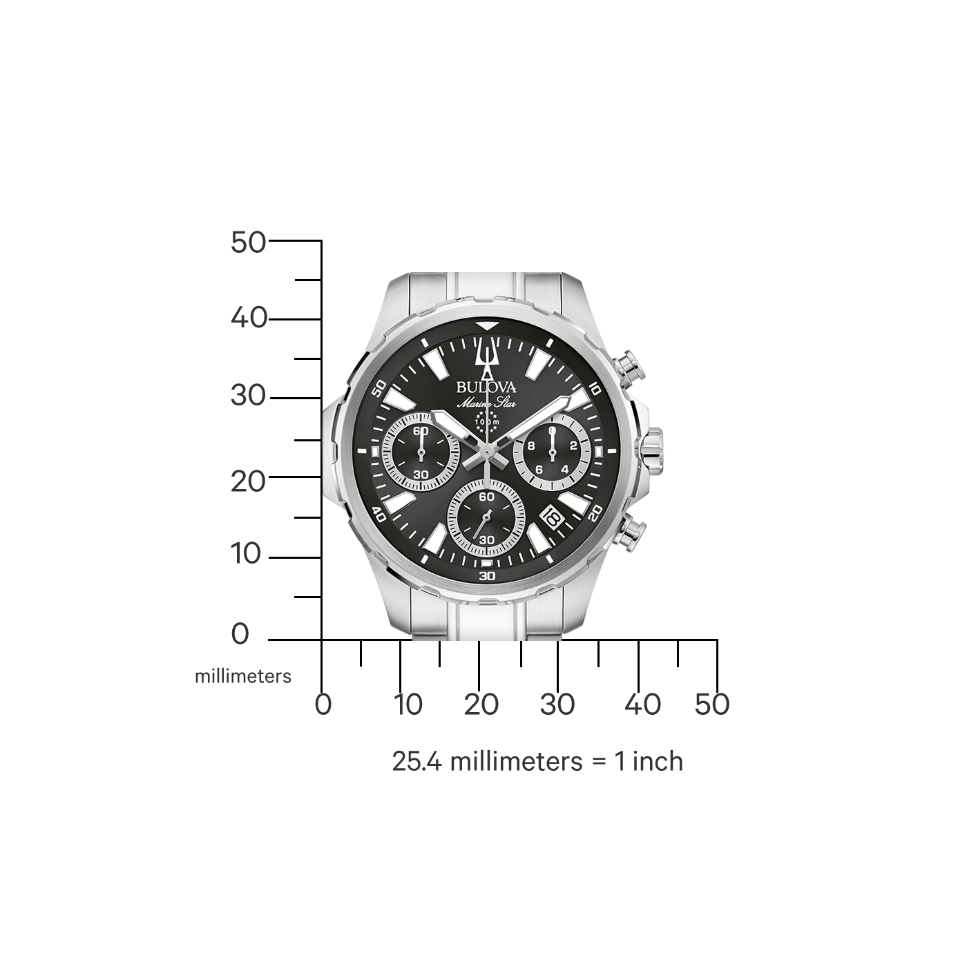 Bulova Marine Star men's watch 96B467 Bulova Marine Star men's watch 96B467