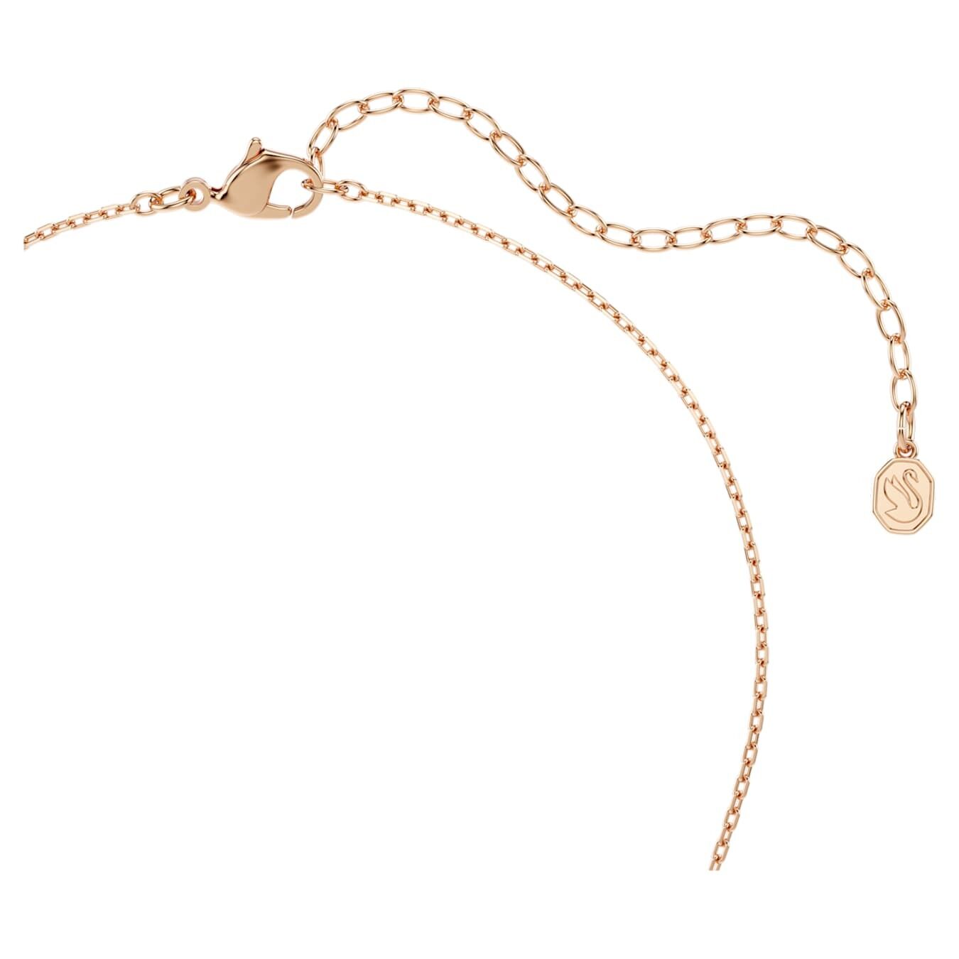 Swarovski  Swan Anhänger Verschiedene Schliffe, Schwan, Weiß, Roségold-Legierungsschicht