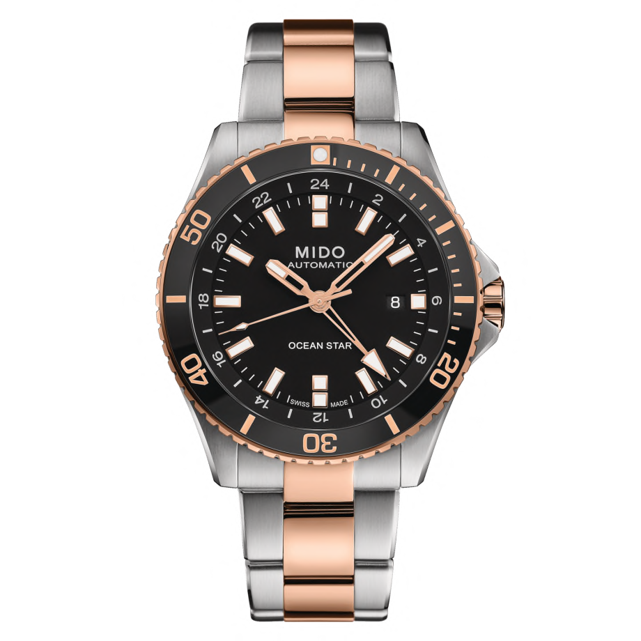 Mido ocean star captain gmt sale