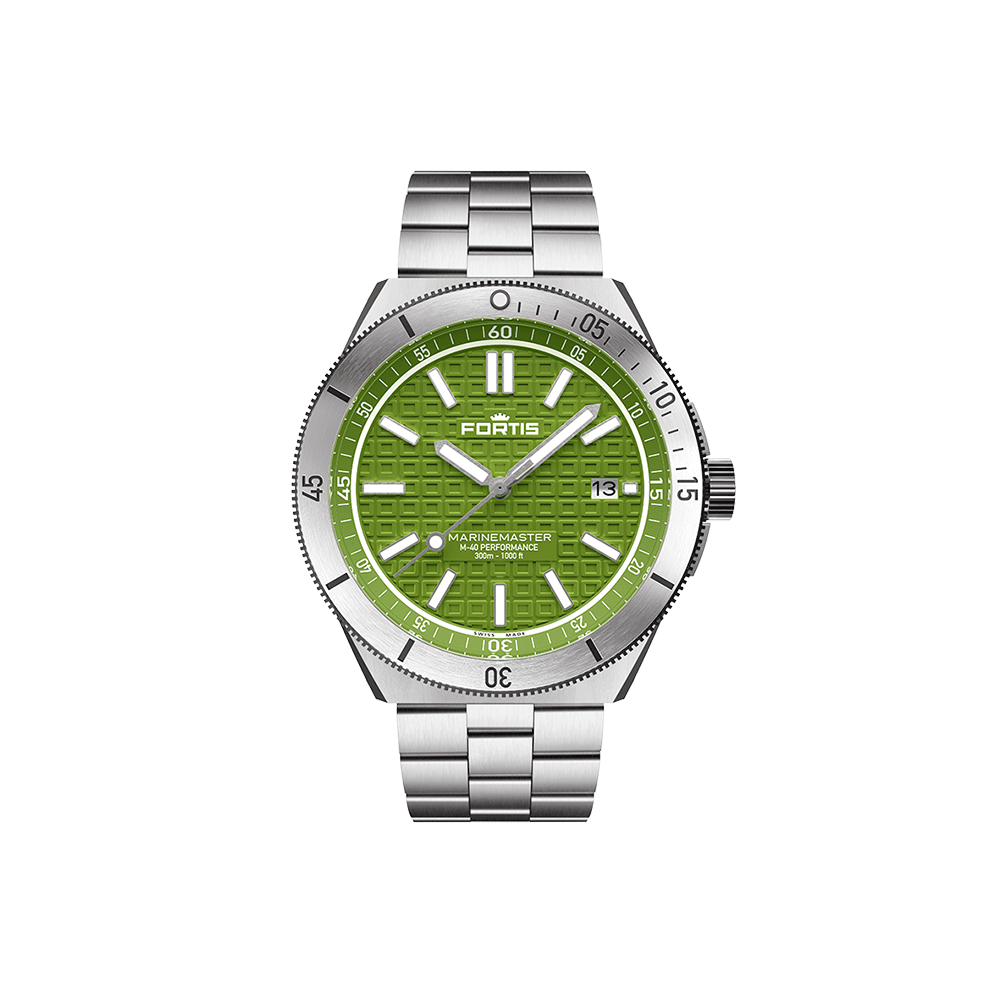 Fortis Marinemaster M-40 Woodpecker Green Herrenuhr F8120008