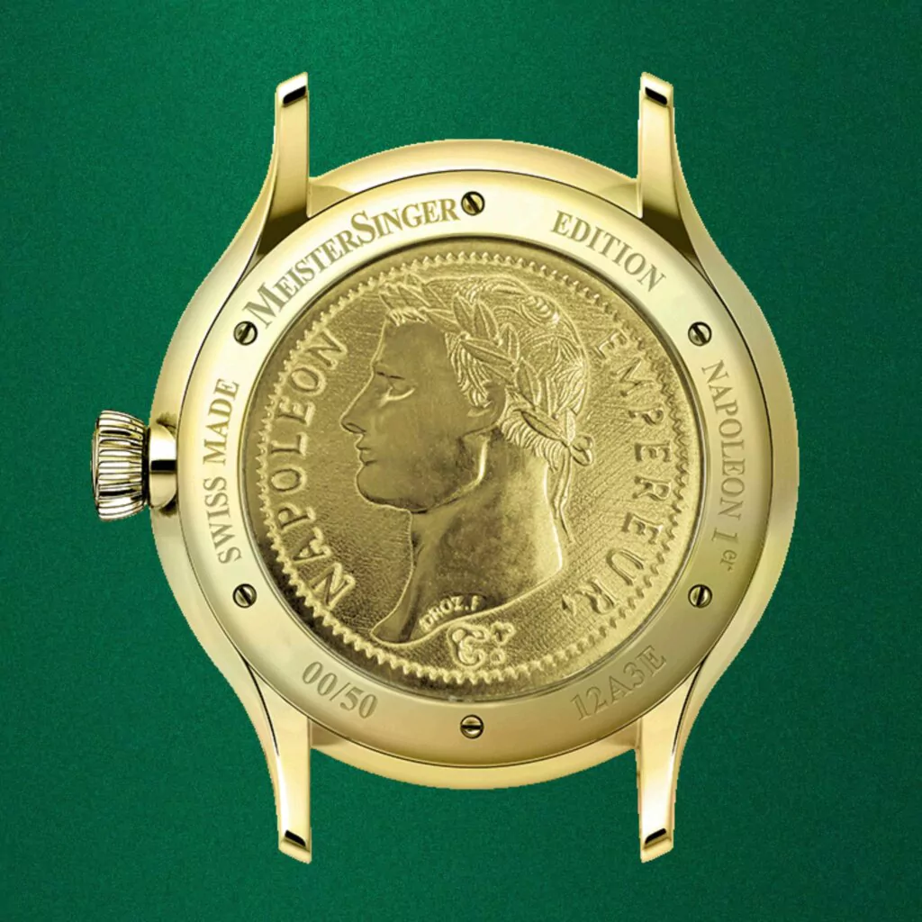 Meister Singer Edition Napoléon Grün Sammler-Edition Herrenuhr ED-NAPOLEON