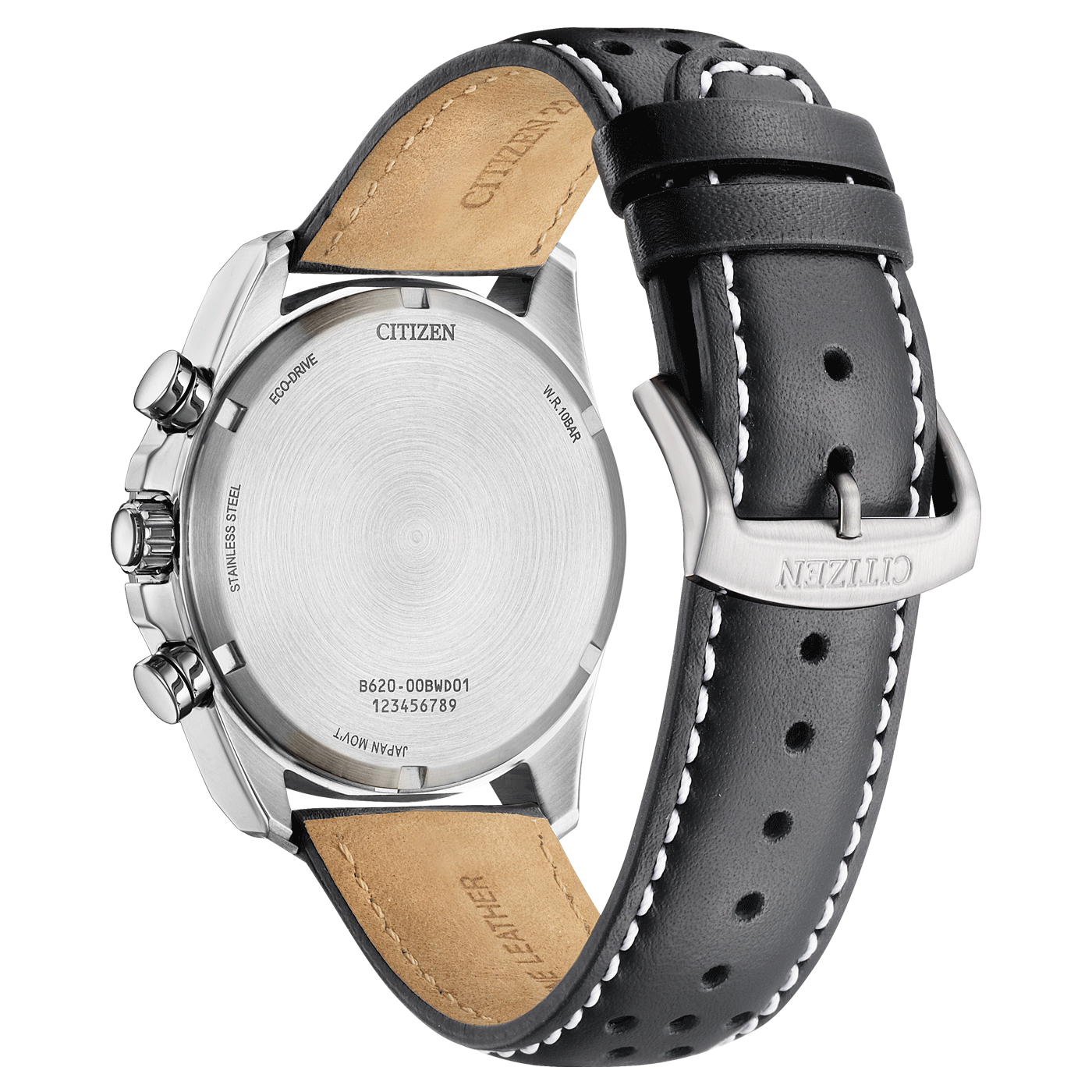 Citizen Eco-Drive Chronograph Black/White Men's Watch CA4640-09A