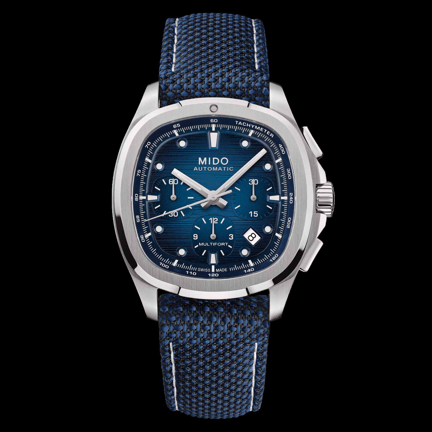 Mido Multifort TV Chronograph Blau mit zusätzlichem Band Herrenuhr M049.527.11.041.00 Mido Multifort TV Chronograph Blau mit zusätzlichem Band Herrenuhr M049.527.11.041.00