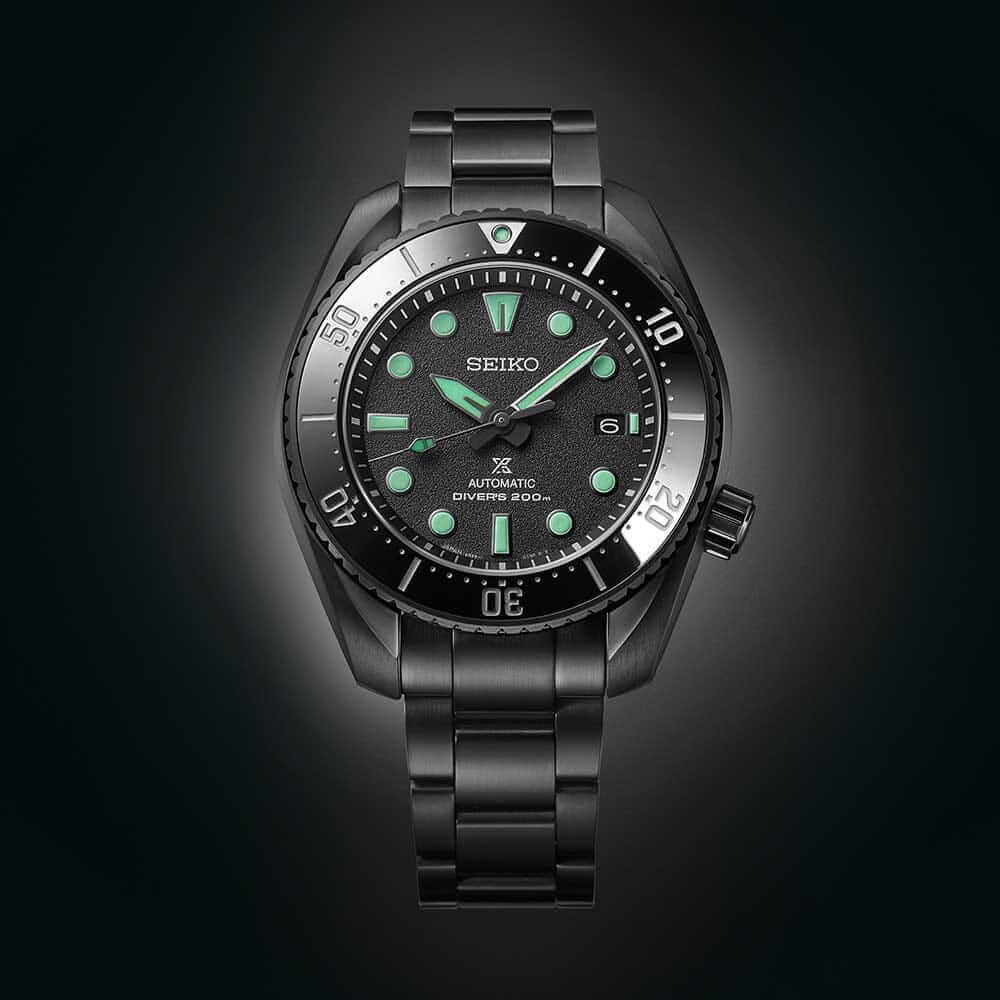 1-Prospex-Automatik-Taucheruhr-Limitierte-Edition-Night-Vision Seiko Prospex Men's Automatic Diving Watch Limited Edition SPB433J1