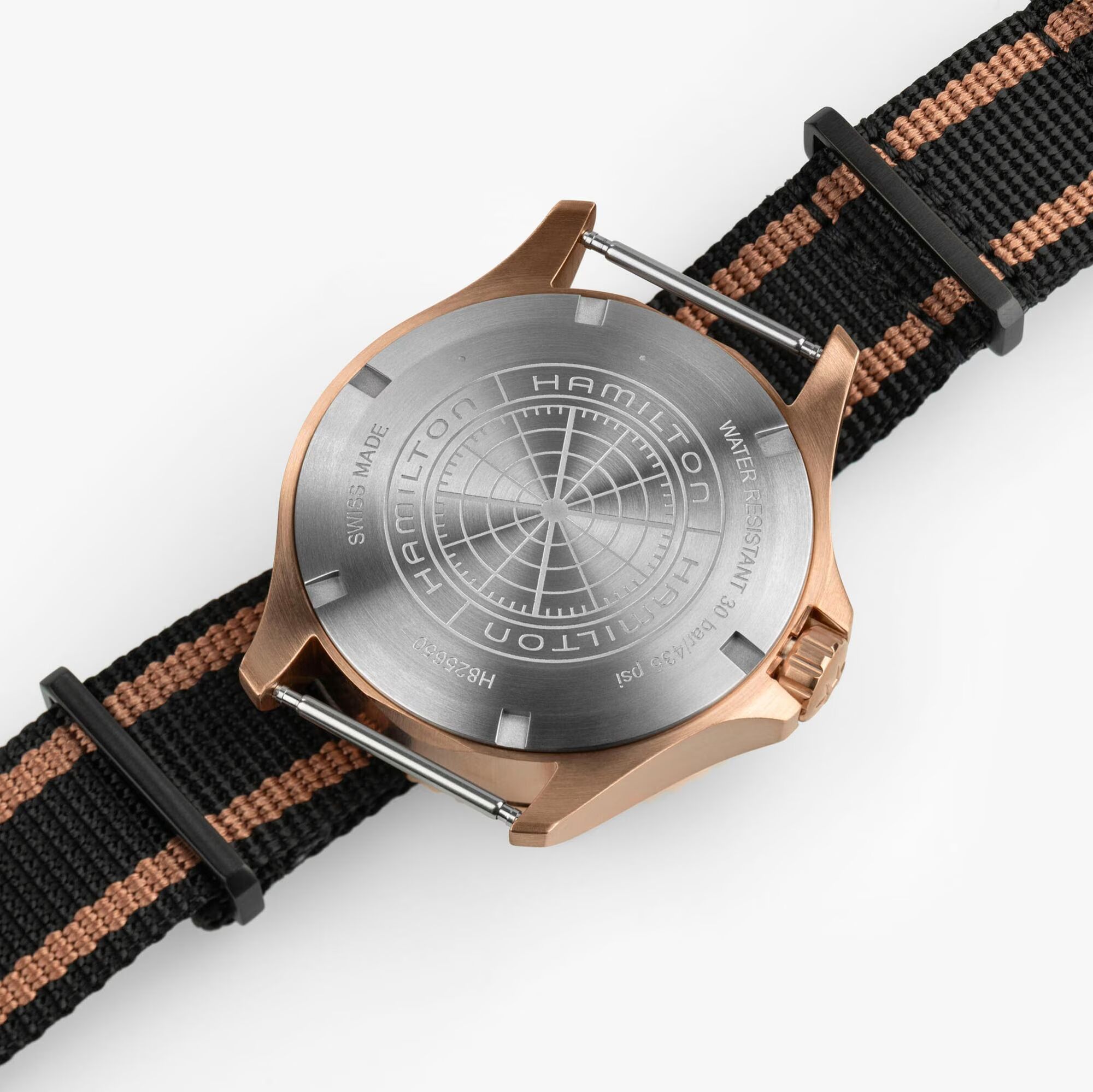 Hamilton KHAKI NAVY SCUBA AUTOMATIC GMT 43MM BRONZE Herrenuhr H82565930