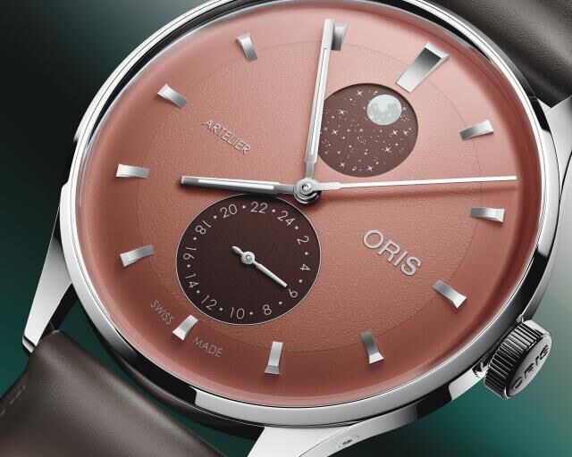 Oris Artelier Complication, 39.50 mm, leather strap, brown men's watch 01 782 7811 4056-07 6 ​​20 17FC