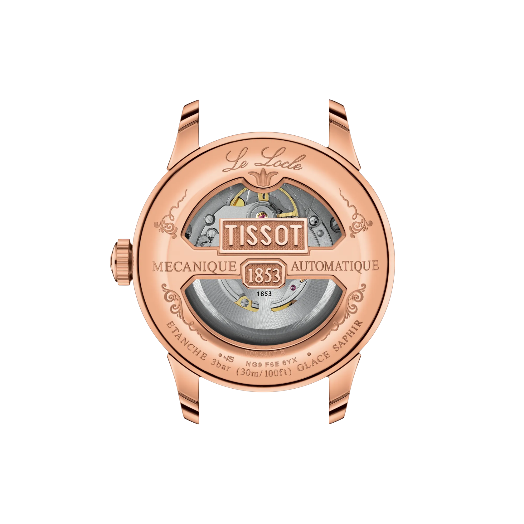Tissot LE LOCLE Automatikuhr, Powermatic 80, Roségold Herrenuhr T006.407.33.093.00