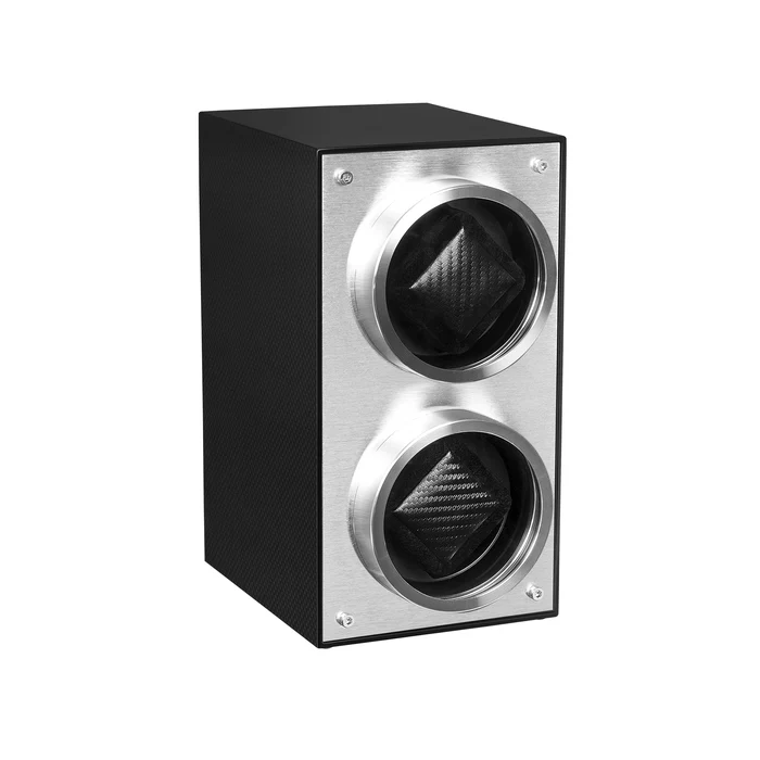 Flemington Dual Slot Watch Winder Asphalt Black MS-WIN-RAC2-02