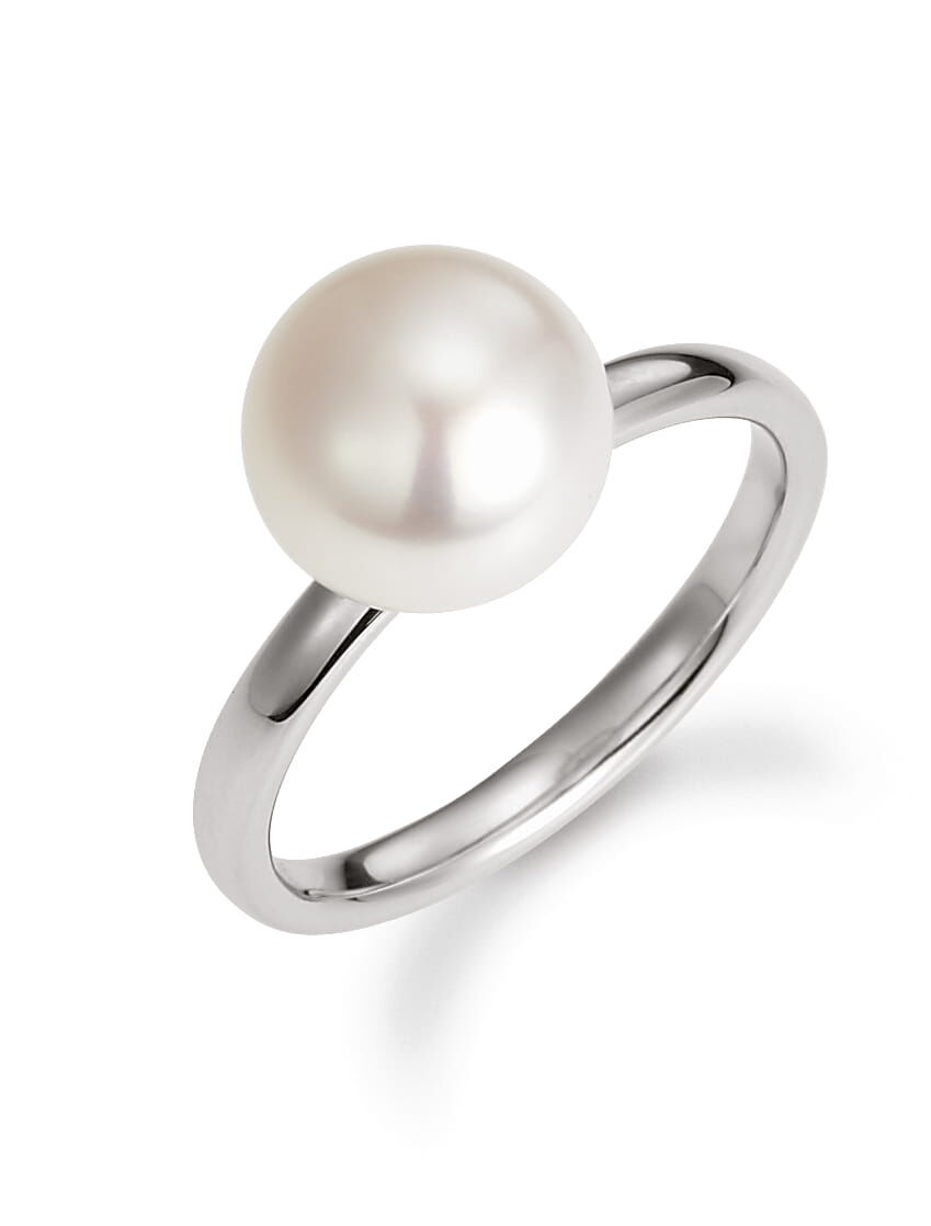 R113 Adriana Ring Klassischer Perlenring Süßwasserperle G10-94
