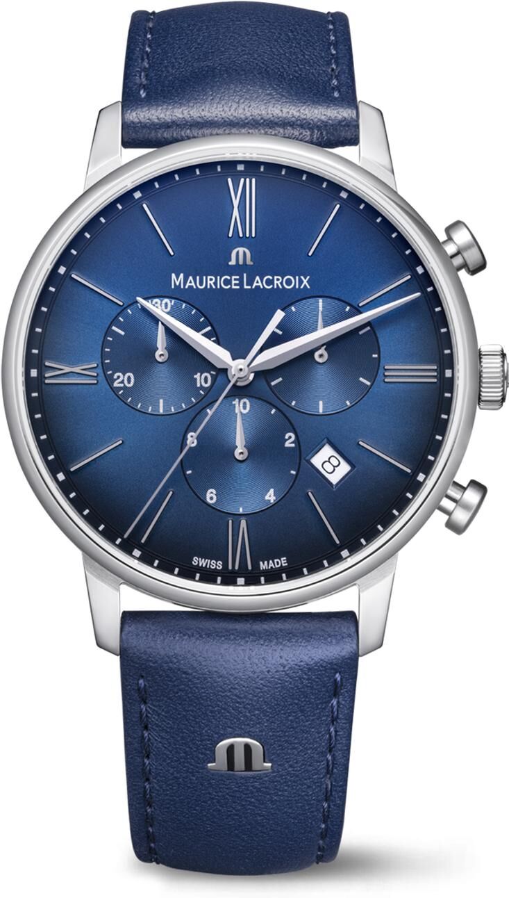 Maurice Lacroix Eliros Chronograph, Blau, Quarz Herrenuhr EL1098-SS001-410-4 Maurice Lacroix Eliros Chronograph, Blau, Quarz Herrenuhr EL1098-SS001-410-4