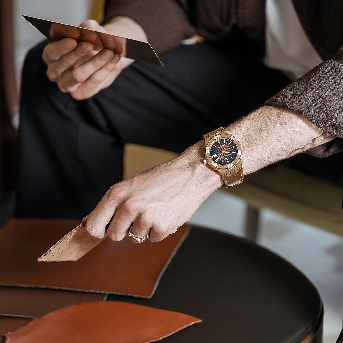 AI6008-BRZ01-730-3_lifestyle_1 Maurice Lacroix Aikon Automatic Men's Watch Limited Edition AI6008-BRZ01-730-3