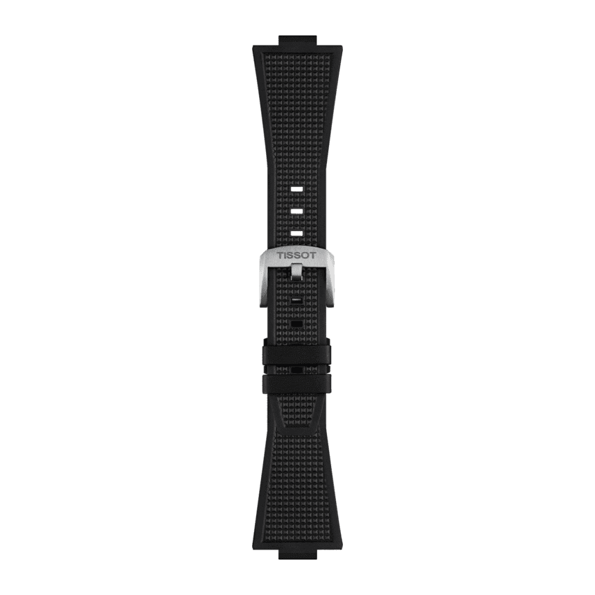 Tissot Ersatzarmband Kautschuk schwarz 12 mm für PRX Modelle mit 40 mm Durchmesser