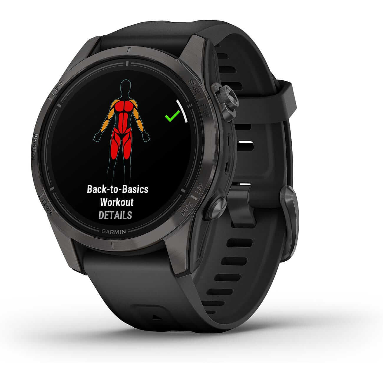 Garmin Epix™ Pro Gen 2 Sapphire 42mm Black/Carbon Gray Titanium with Silicone Strap 010-02802-15