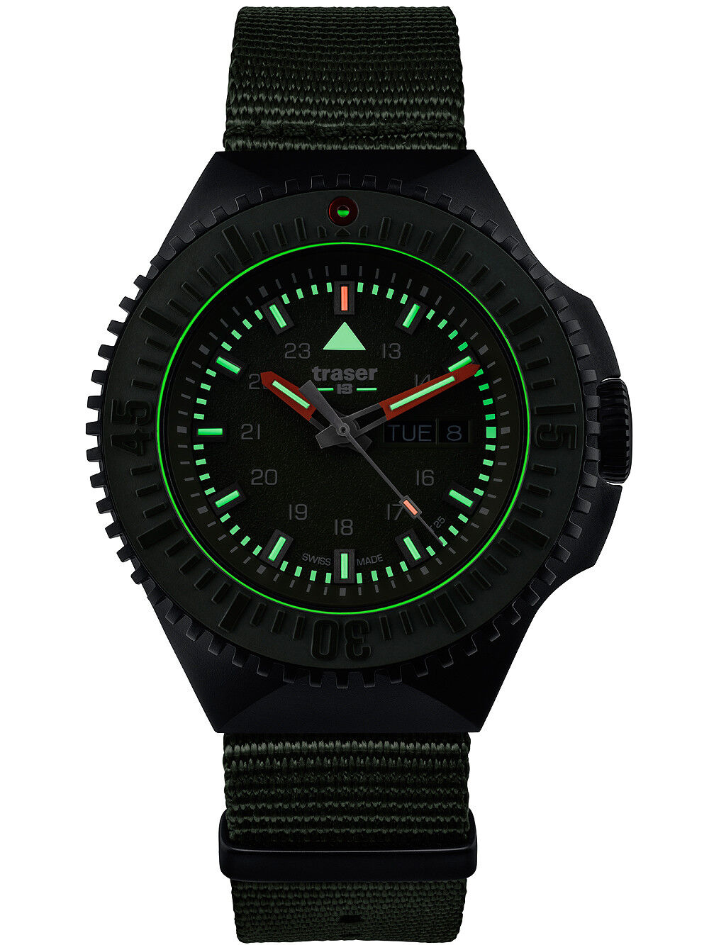 Traser H3 P69 Black Stealth Green Herrenuhr 109858