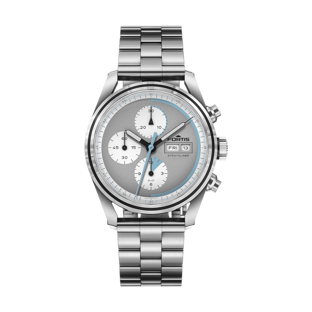 S-41_Cool-Gray_BB Fortis Stratoliner S-41 Cool Gray Men's Watch F2340007