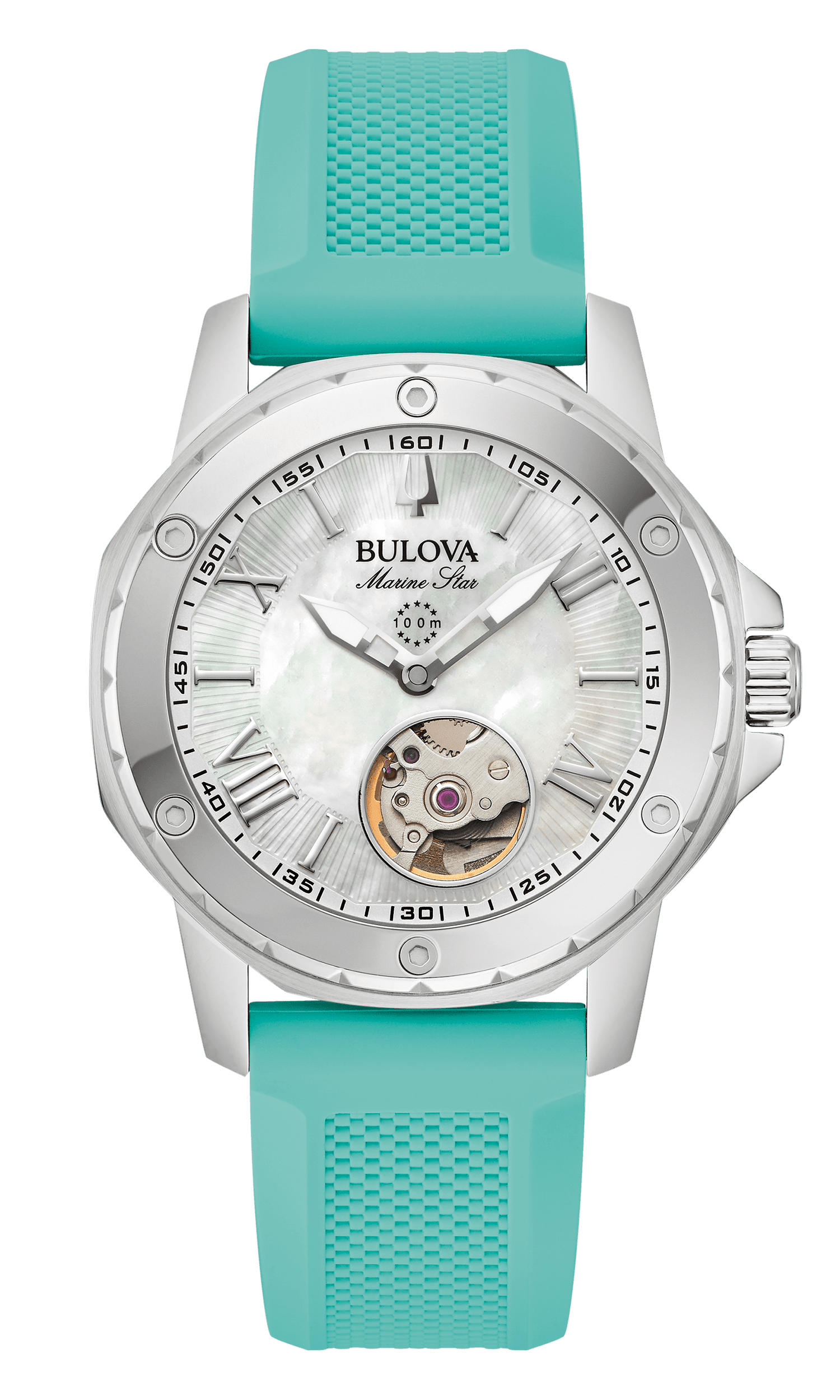 96L325_BULOVA_MarineStar_Front Bulova Marine Star Automatic Ladies Watch 96L325