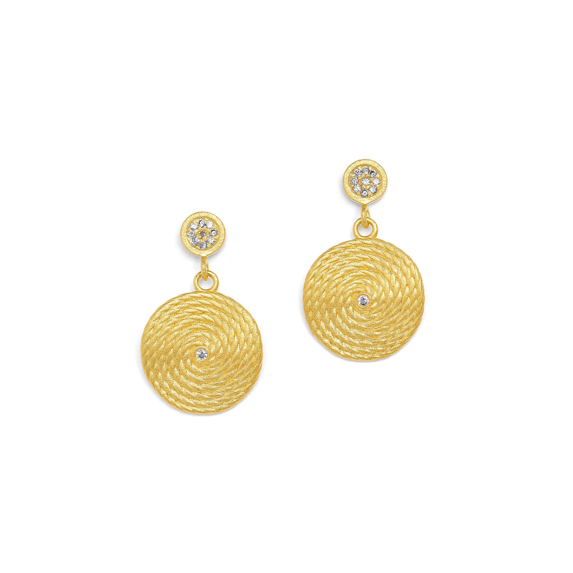 Bernd Wolf Ohrringe Lianas Designlinie Liana, Zirkonia, 24mm