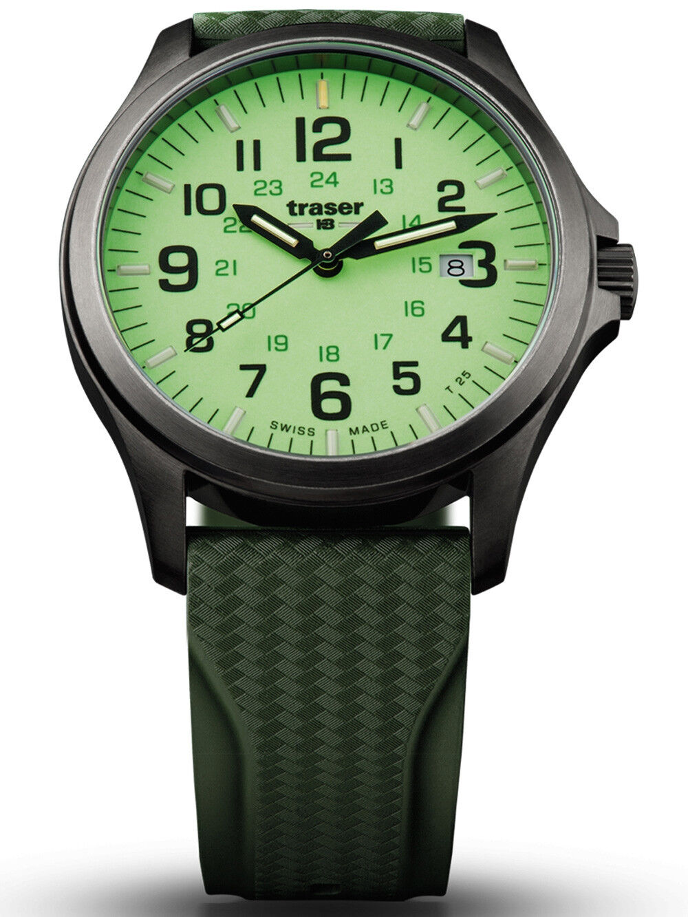 Traser H3 P67 Officer Pro GunMetal Lime Herrenuhr 107424