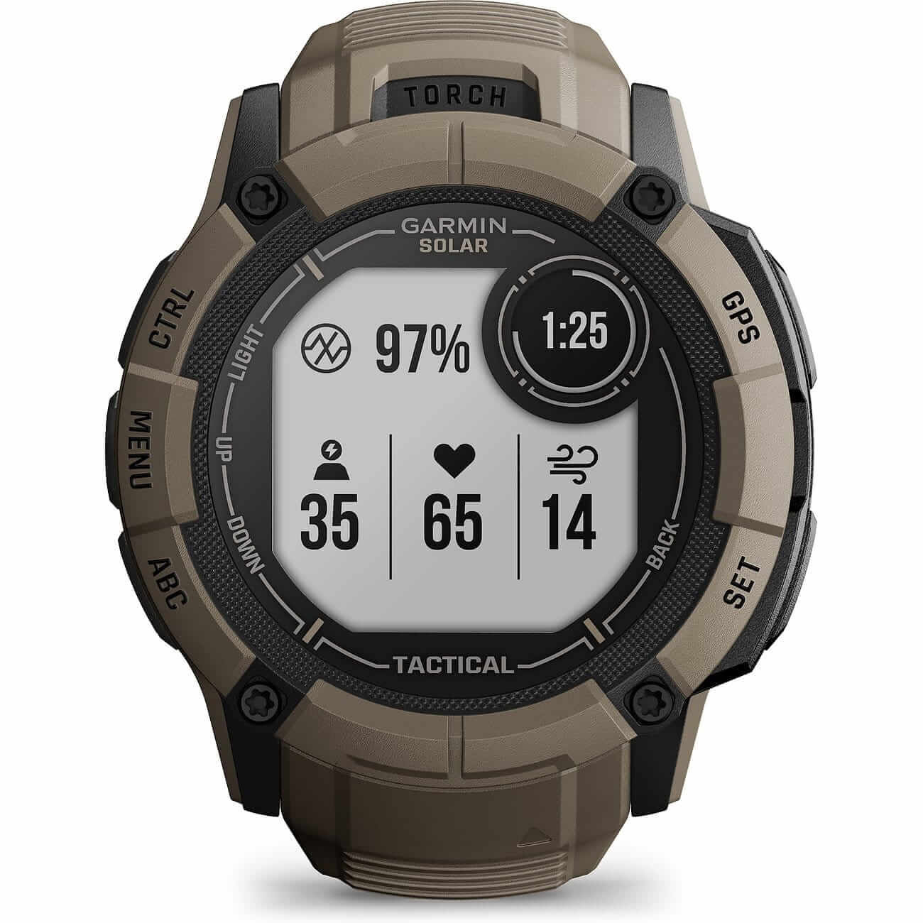 Garmin Instinct 2X Solar - Tactical Edition Olivgruen Herrenuhr 010-02805-02