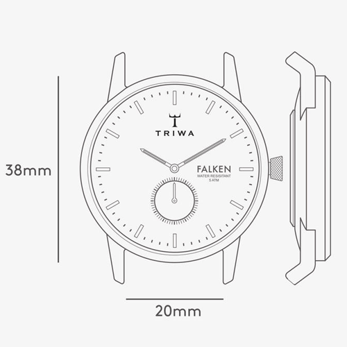 Triwa Unisex Snow Falken Armbanduhr TRFAST110CL010413