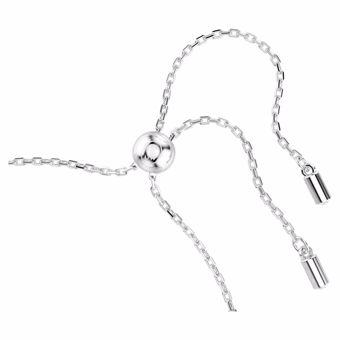 Swarovski Ariana Grande x Swarovski Armband Kristallperle, Rundschliff, Weiß, Rhodiniert