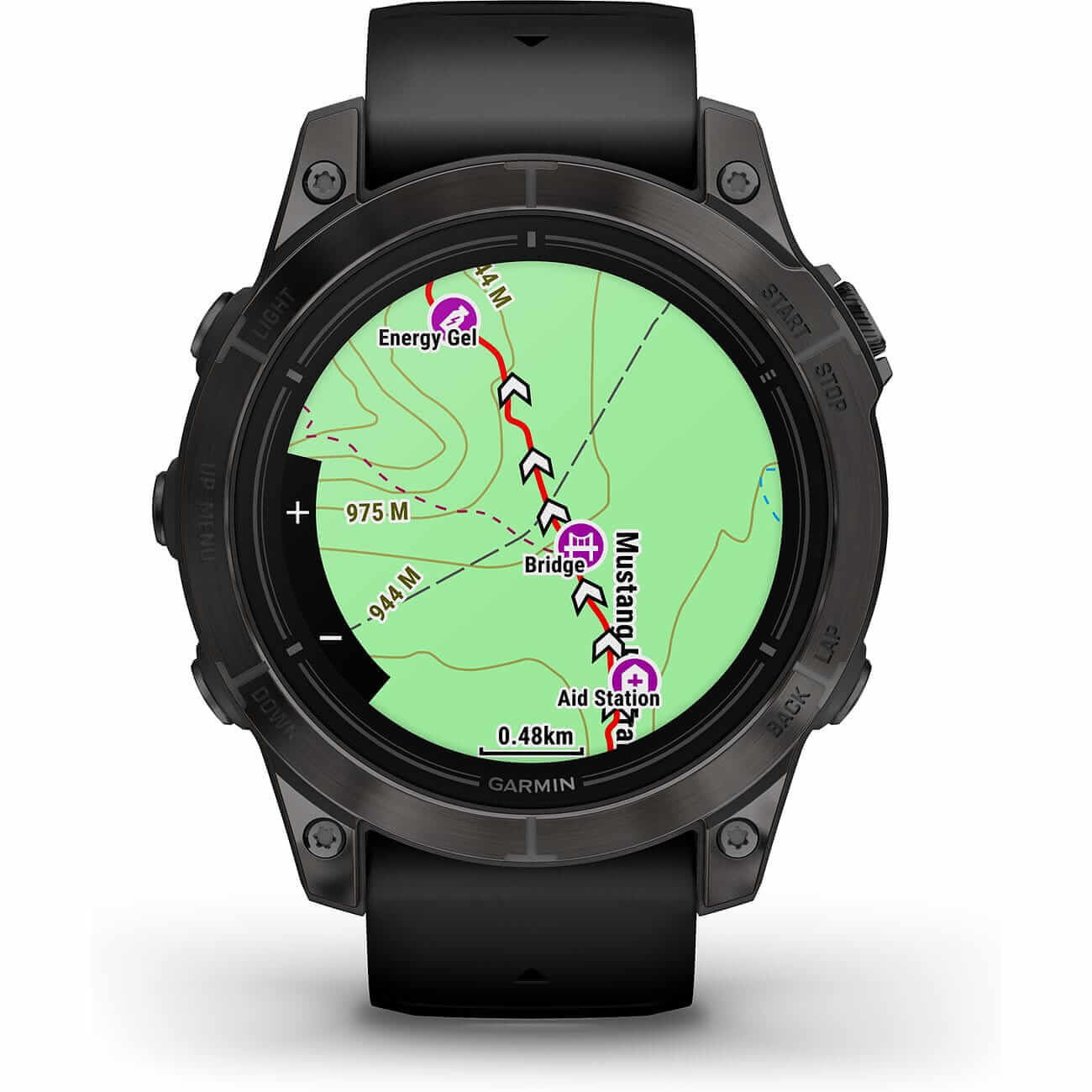 88771907 Garmin Epix™ Pro Gen 2 Sapphire 47mm Schwarz/Carbongrau Titan mit Silikonarmband 010-02803-11