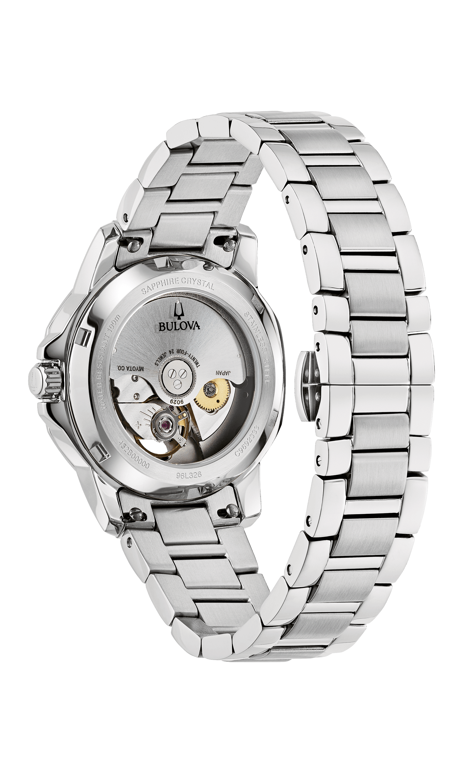 96L326_BULOVA_MarineStar_Back Bulova Marine Star Automatic Ladies Watch 96L326