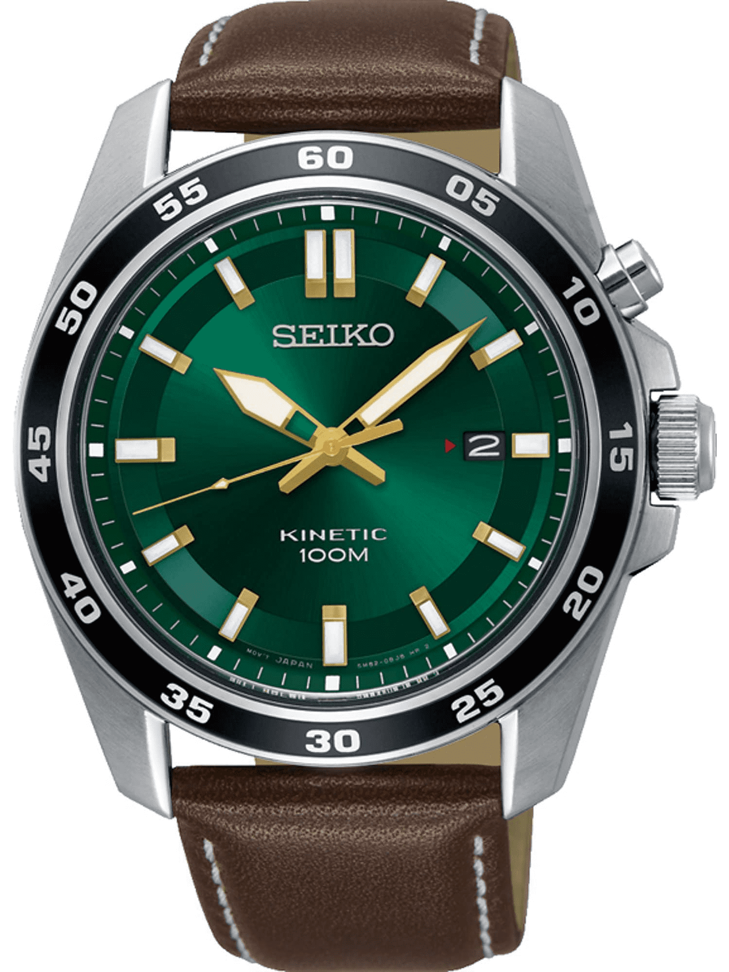 Seiko kinetic green dial sale